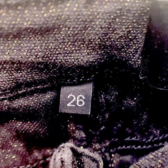 🌷 Black Orchid 🌷 Black & Gold Glitter Gisele Skinny Jeans - Picture 13 of 13